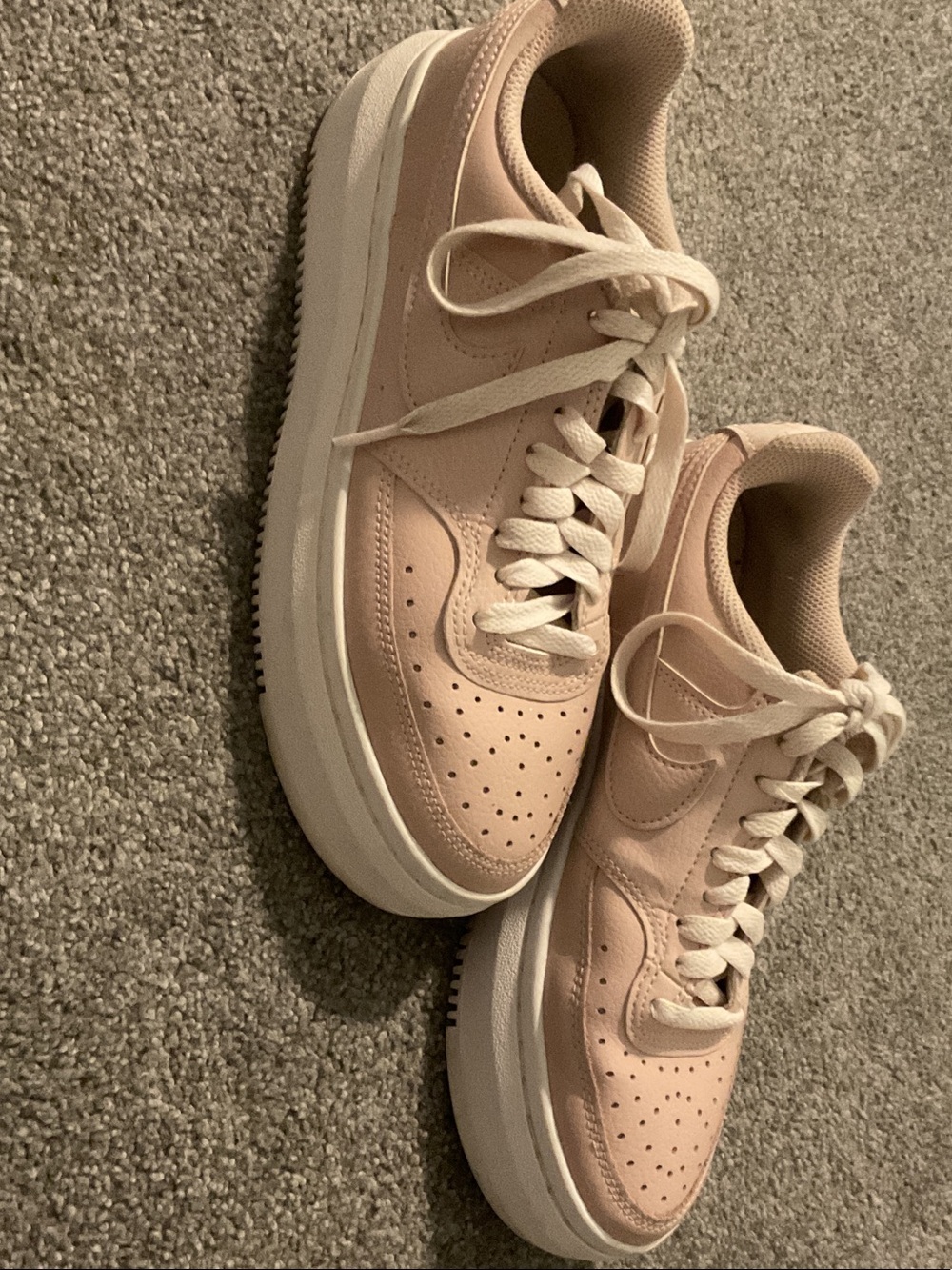 Nike Women’s Sneakers in Blush Pink and White